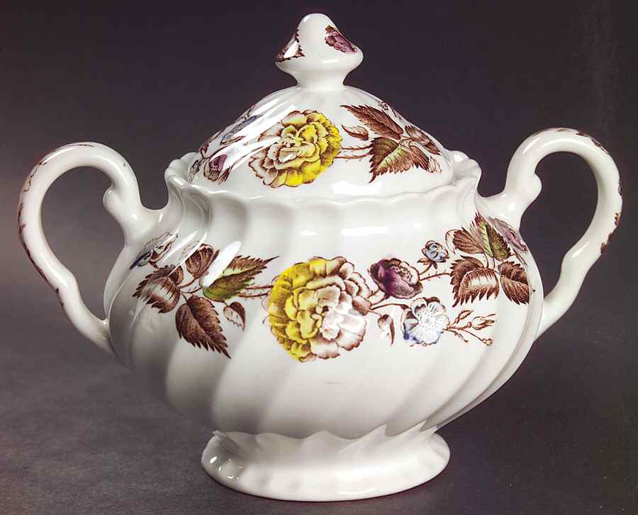 Fairwood Sugar Bowl & Lid by Johnson Brothers-1
