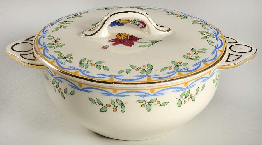 Fantasio Sugar Bowl & Lid by Johnson Brothers-1