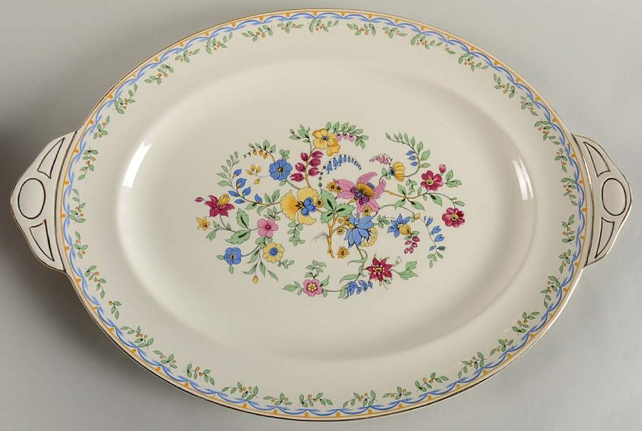 Fantasio 18" Oval Serving Platter by Johnson Brothers-1