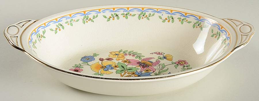 Fantasio 11" Oval Vegetable Bowl by Johnson Brothers-1