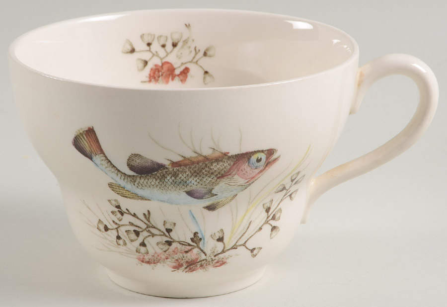 FISH (CREAM) Jumbo Cup by Johnson Brothers-1
