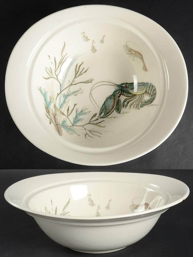 FISH (CREAM) Round Vegetable No Lid by Johnson Brothers-1