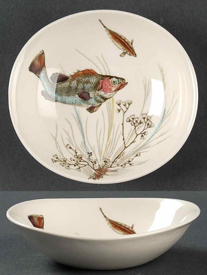 FISH (CREAM) Fruit/Dessert (Sauce) Bowl by Johnson Brothers-1