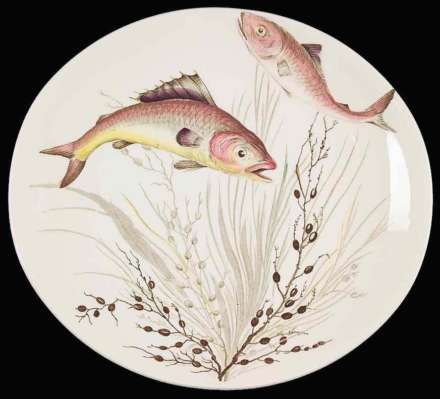 FISH (CREAM) Luncheon Plate by Johnson Brothers-1