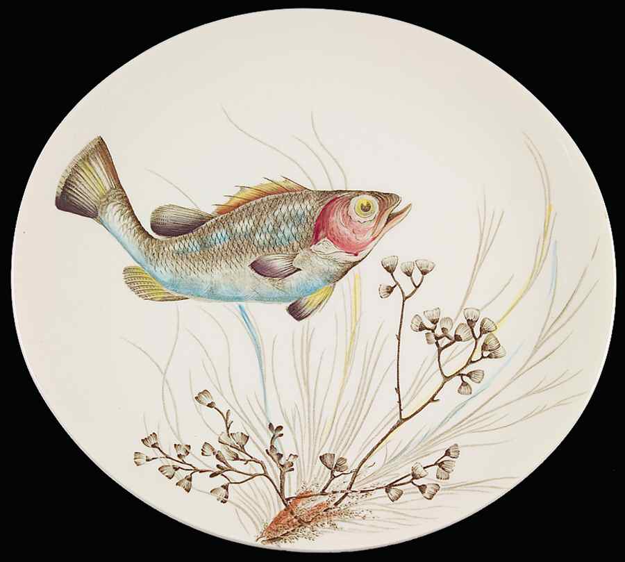 FISH (CREAM) Luncheon Plate by Johnson Brothers-1