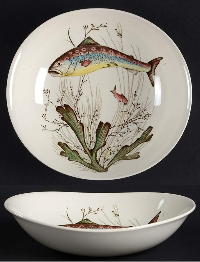 FISH (CREAM) Coupe Soup Bowl by Johnson Brothers-1