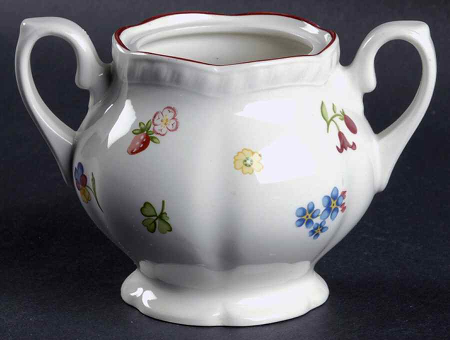 Fleurette Sugar Bowl No Lid by Johnson Brothers-1