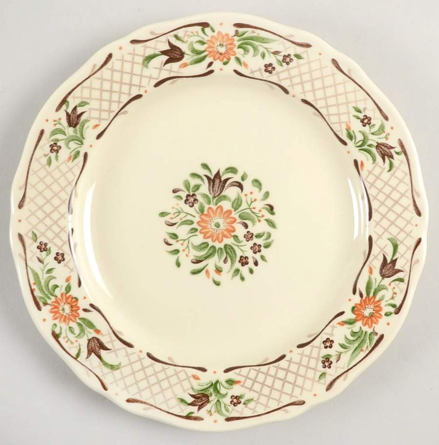 Fleur L'Orange Salad Plate by Johnson Brothers-1