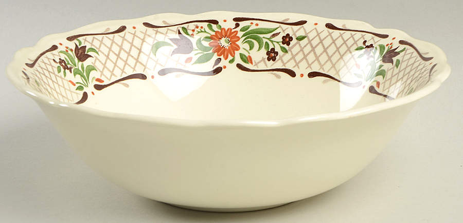 Fleur L'Orange 8" Round Vegetable Bowl by Johnson Brothers-1