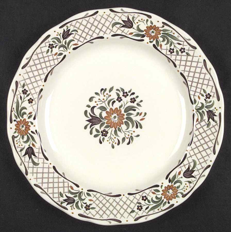 Fleur L'Orange Dinner Plate by Johnson Brothers-1