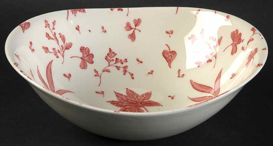 Floating Leaves Pink Coupe Cereal Bowl by Johnson Brothers-1