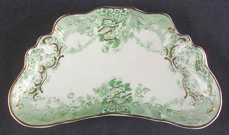The Florentine Green (Gold Trim) Bone Dish by Johnson Brothers-1