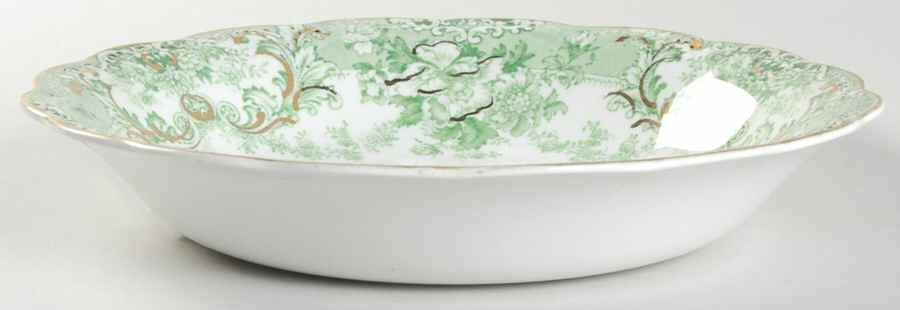The Florentine Green (Gold Trim) Coupe Soup Bowl by Johnson Brothers-1