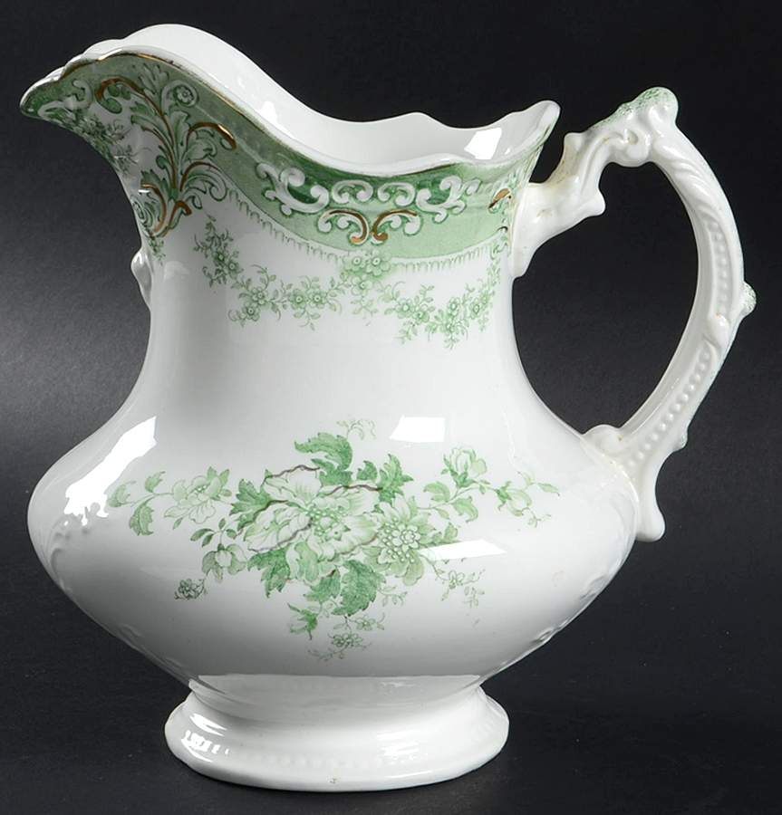 The Florentine Green (Gold Trim) 44 Oz Pitcher by Johnson Brothers-1