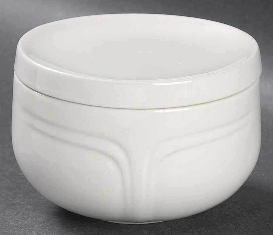 Focus White Sugar Bowl & Lid by Johnson Brothers-1