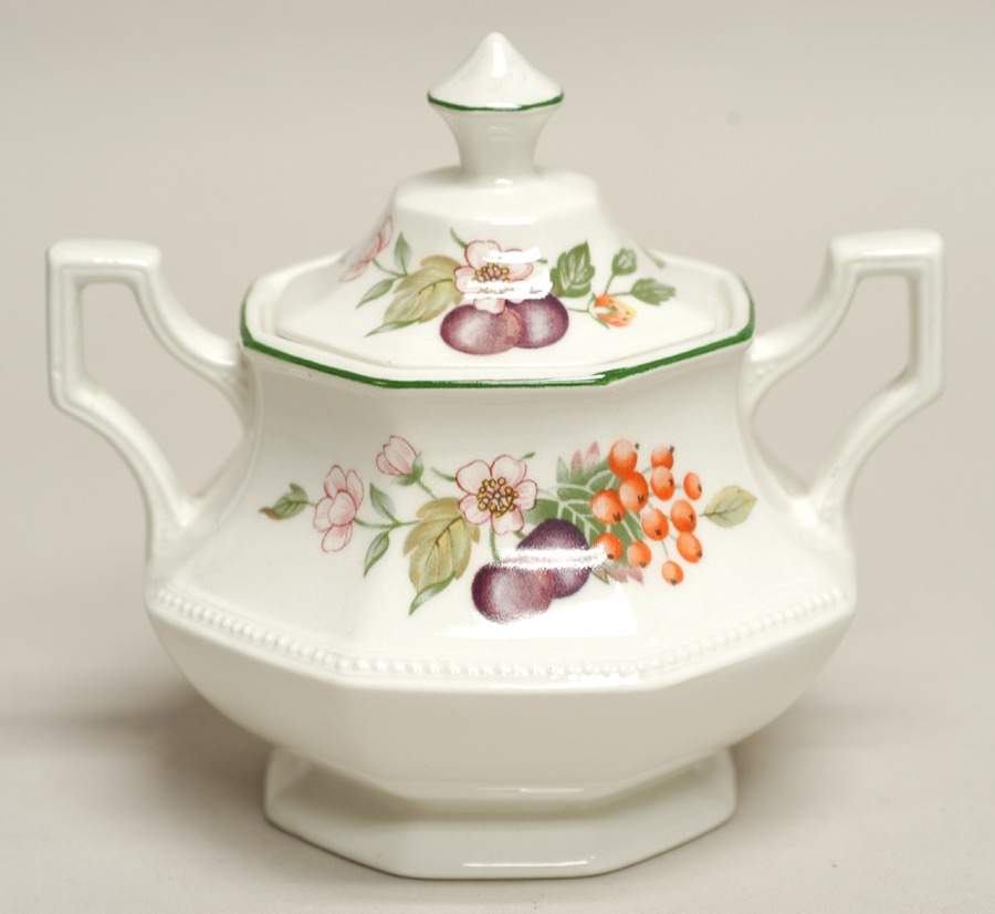 Fresh Fruit Mini Sugar Bowl & Lid by Johnson Brothers-1