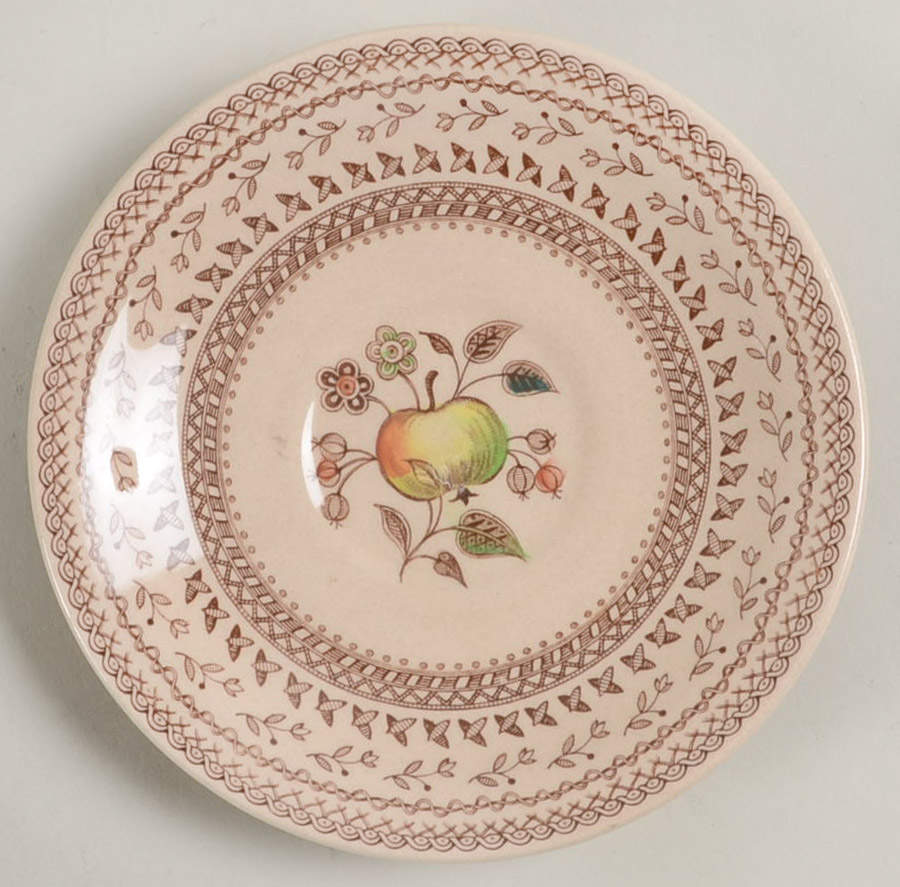 Fruit Sampler (Older) Saucer for Footed Cup by Johnson Brothers-1