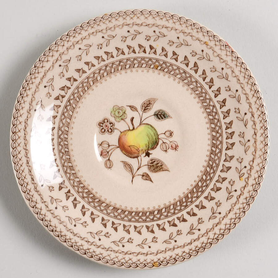 Fruit Sampler (Older) Saucer for Footed Cup by Johnson Brothers-1