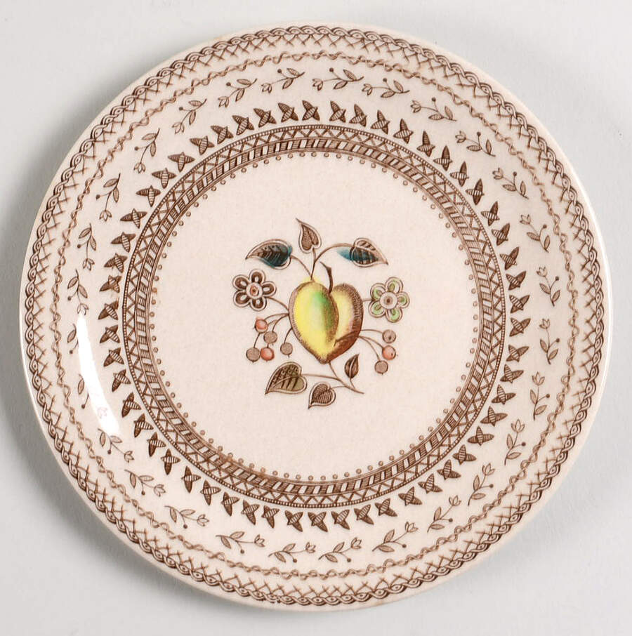 Fruit Sampler (Older) Bread & Butter Plate by Johnson Brothers-1