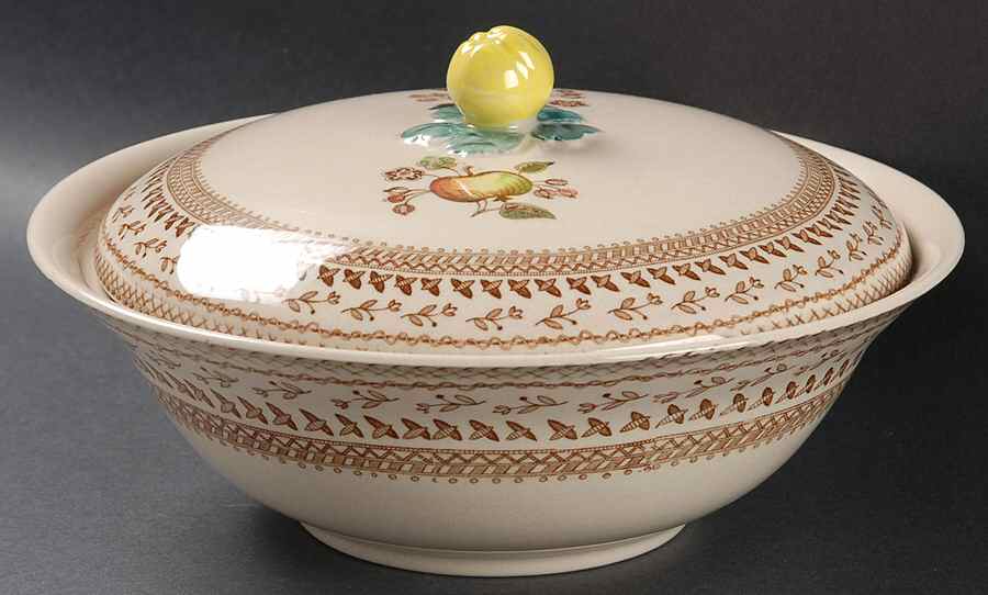 Fruit Sampler (Older) Round Covered Vegetable by Johnson Brothers-1