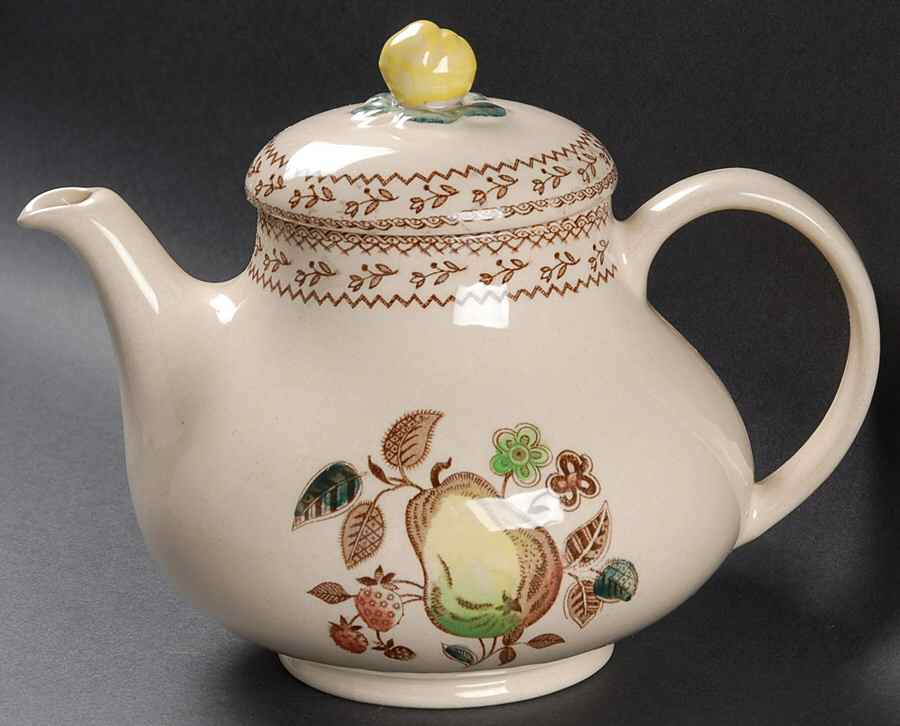 Fruit Sampler (Older) Teapot & Lid by Johnson Brothers-1