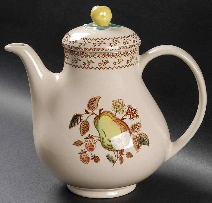 Fruit Sampler (Older) Coffee Pot & Lid by Johnson Brothers-1