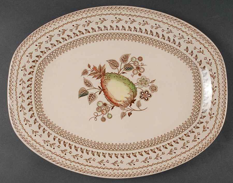 Fruit Sampler (Older) 14" Oval Serving Platter by Johnson Brothers-1