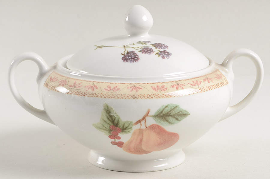 Fruit Sampler (Newer) Sugar Bowl & Lid by Johnson Brothers-1
