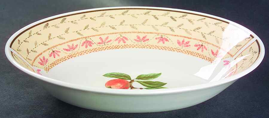 Fruit Sampler (Newer) 9" Oval Vegetable Bowl by Johnson Brothers-1