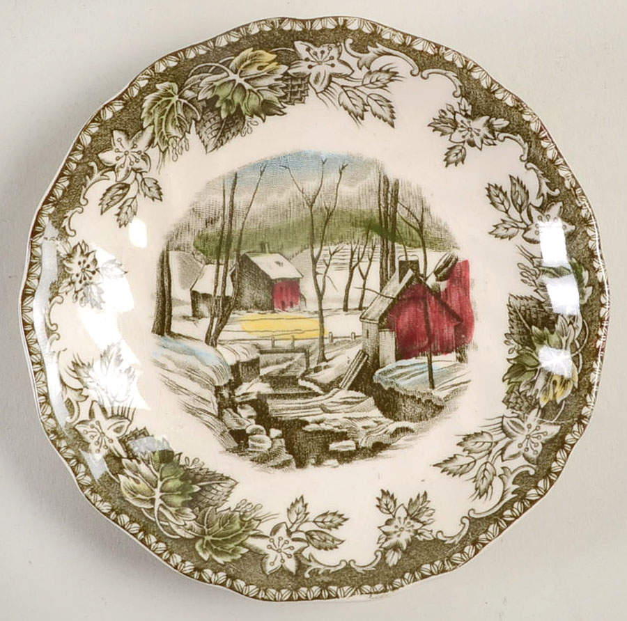 Friendly Village, The ("Made in England" Backstamp) Saucer for Demitasse Cup by Johnson Brothers-1