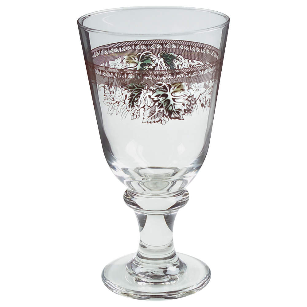 Friendly Village, The ("Made in England" Backstamp) 13 Oz New Shape Glassware Goblet by Johnson Brothers-1