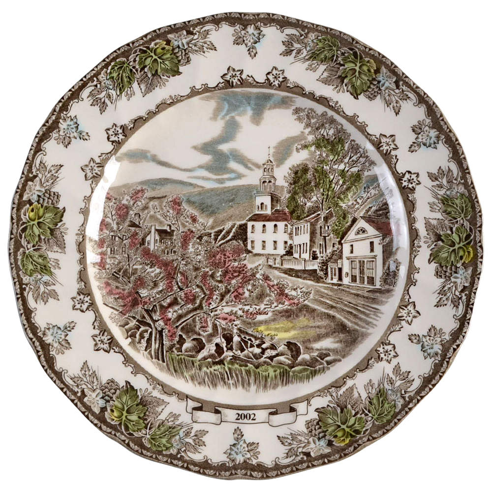 Friendly Village, The ("Made in England" Backstamp) 2002 Collector Plate by Johnson Brothers-1