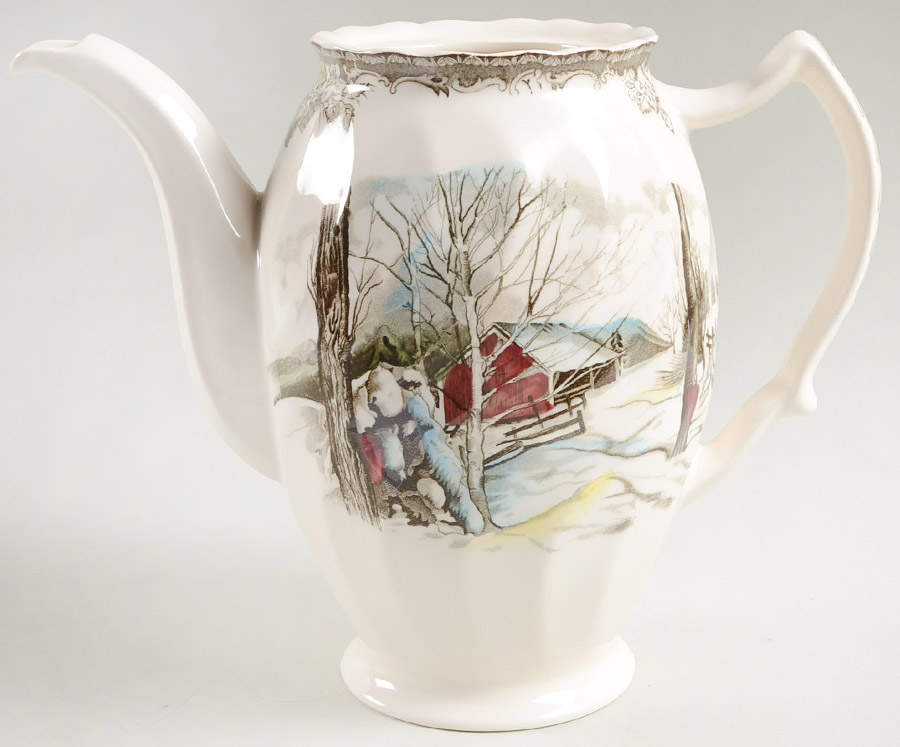 Friendly Village, The ("Made in England" Backstamp) Coffee Pot No Lid by Johnson Brothers-1