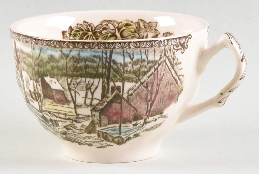 Friendly Village, The ("Made in England" Backstamp) Flat Cup by Johnson Brothers-1