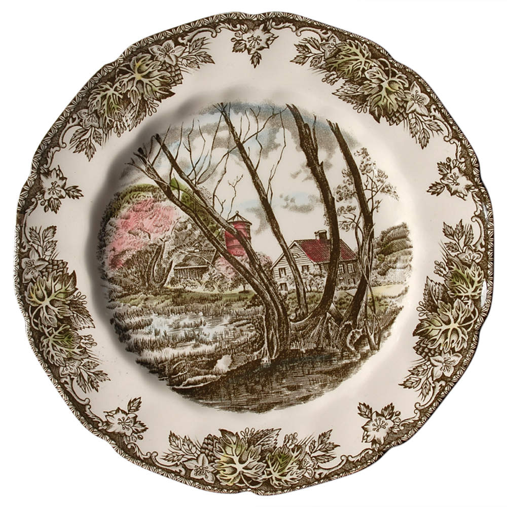 Friendly Village, The ("Made in England" Backstamp) Salad Plate by Johnson Brothers-1