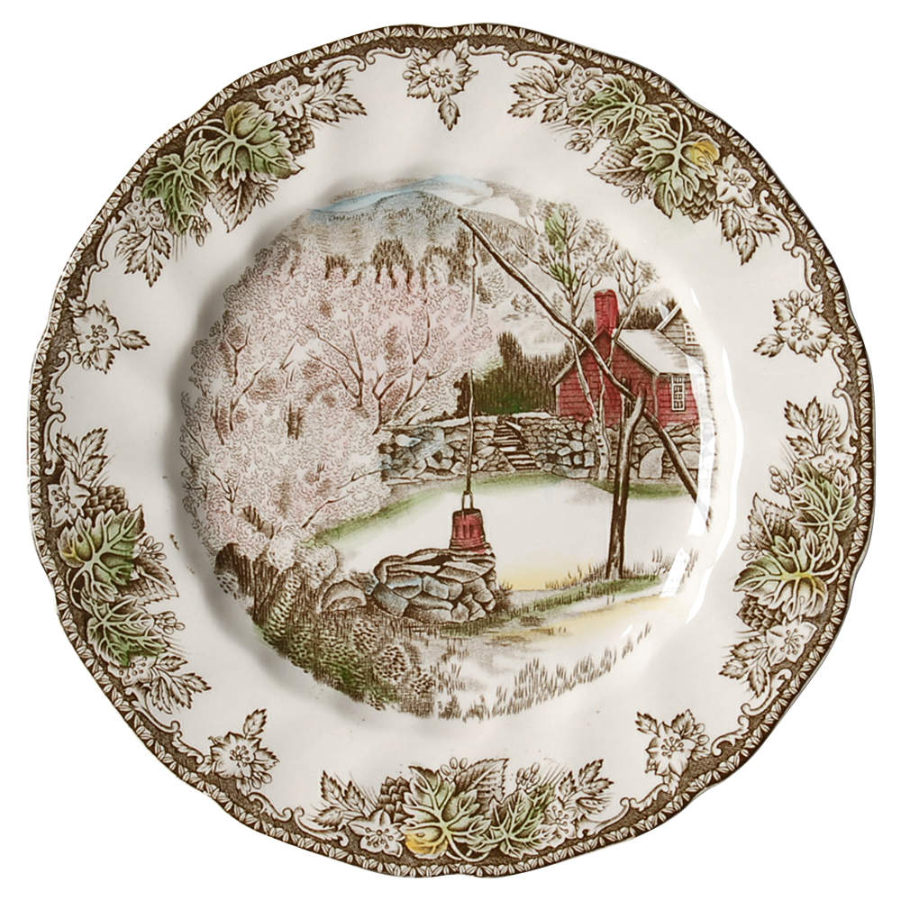 Friendly Village, The ("Made in England" Backstamp) Dessert/Pie Plate by Johnson Brothers-1