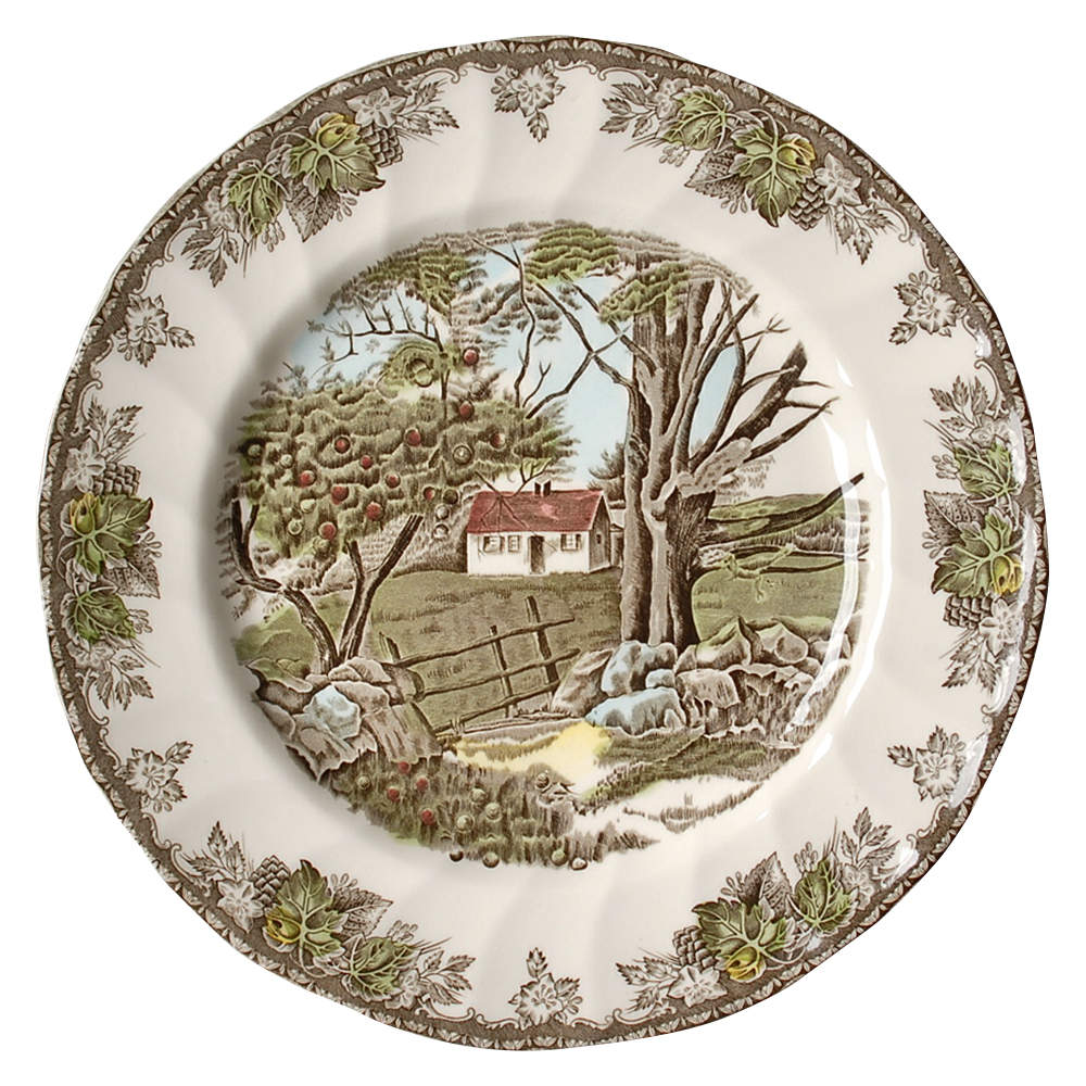 Friendly Village, The ("Made in England" Backstamp) Buffet/Dinner Plate by Johnson Brothers-1