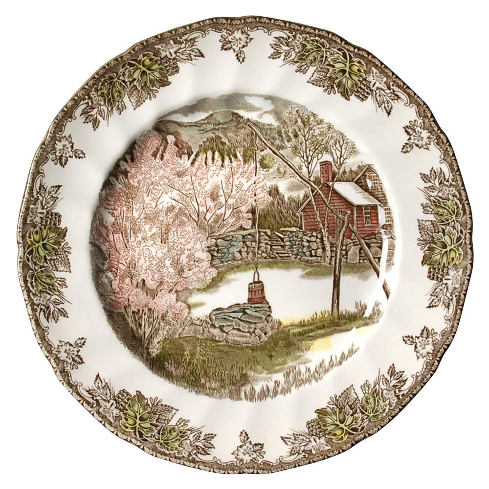 Friendly Village, The ("Made in England" Backstamp) Buffet/Dinner Plate by Johnson Brothers-1