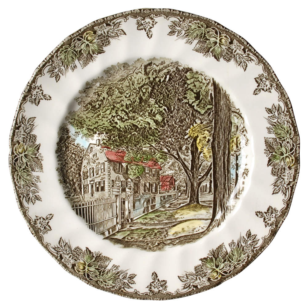 Friendly Village, The ("Made in England" Backstamp) Buffet/Dinner Plate by Johnson Brothers-1