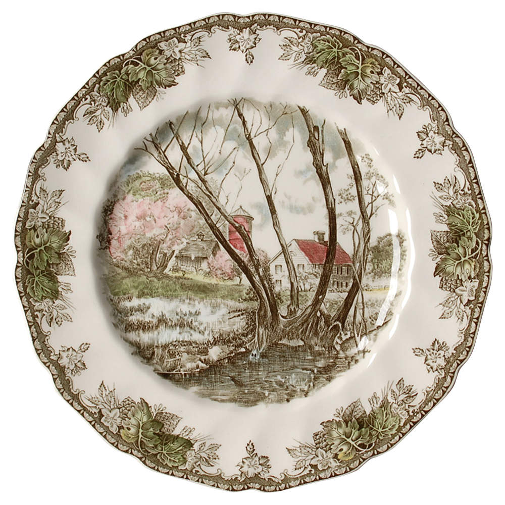 Friendly Village, The ("Made in England" Backstamp) Buffet/Dinner Plate by Johnson Brothers-1