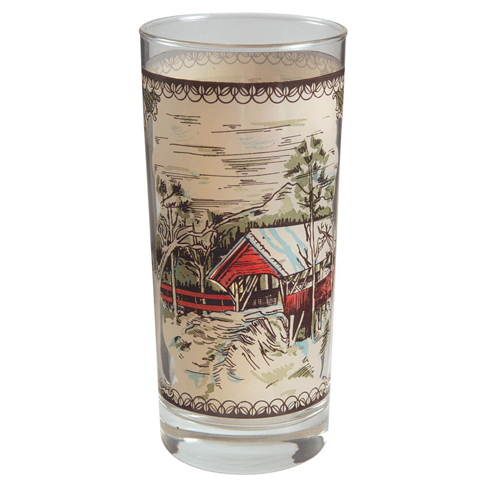 Friendly Village, The ("Made in England" Backstamp) 15 Oz Glassware Iced Tea by Johnson Brothers-1