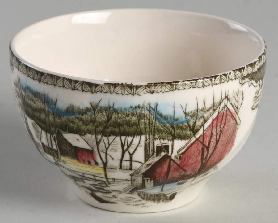 Friendly Village, The ("Made in England" Backstamp) Mini Open Sugar Bowl by Johnson Brothers-1