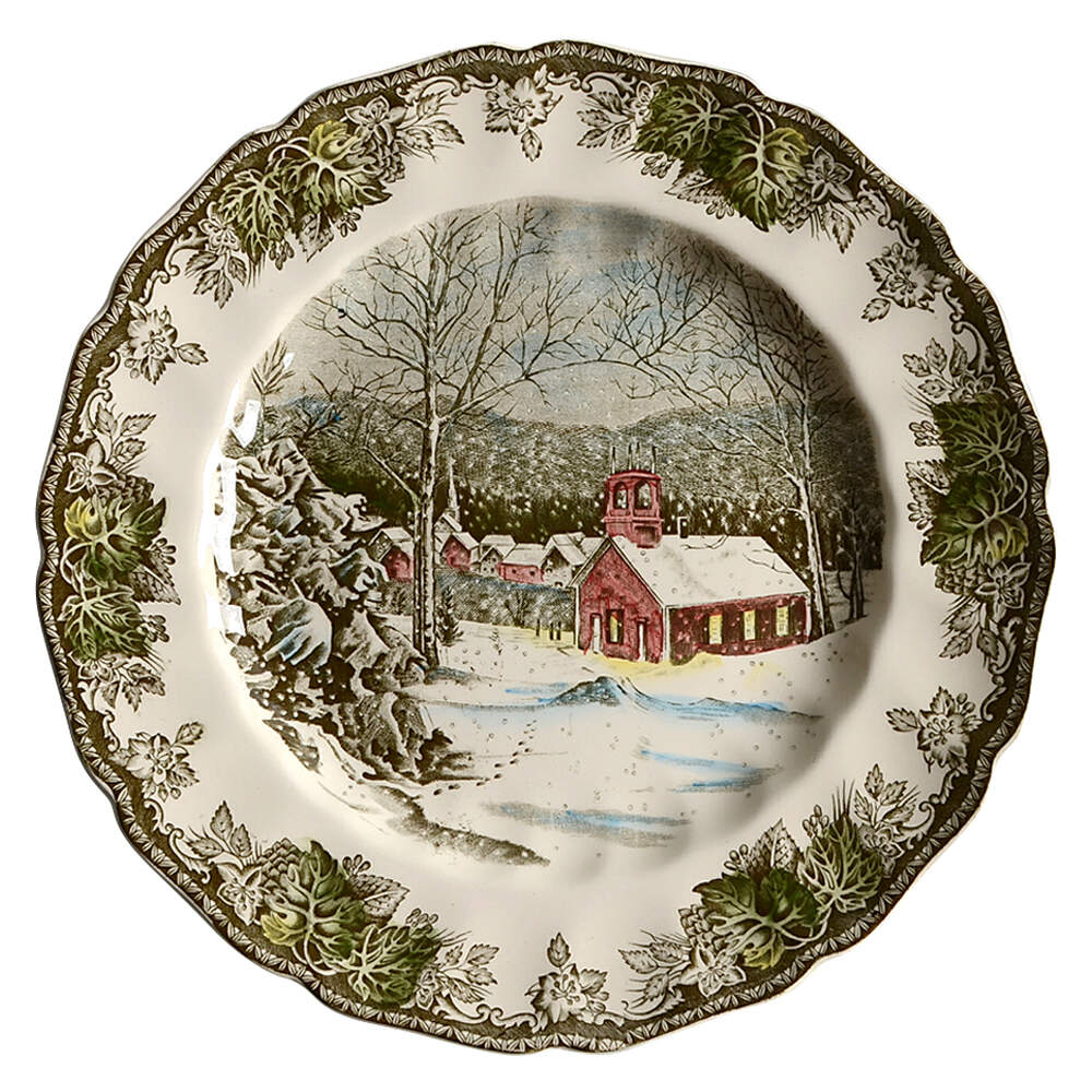 Friendly Village, The ("Made in England" Backstamp) Dinner Plate by Johnson Brothers-1