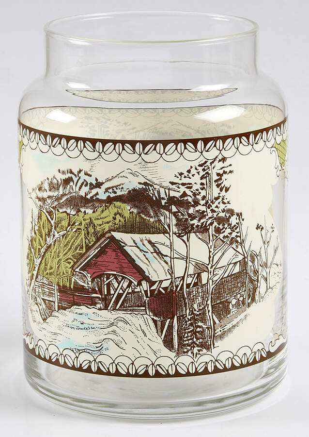Friendly Village, The ("Made in England" Backstamp) Small Glassware Storage Jar No Lid by Johnson Brothers-1