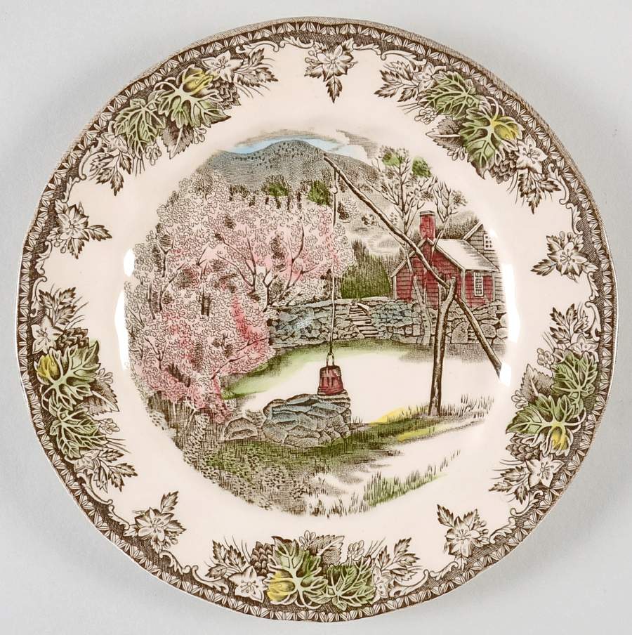 Friendly Village, The ("Made in England" Backstamp) Dessert/Pie Plate by Johnson Brothers-1