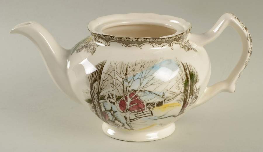 Friendly Village, The ("Made in England" Backstamp) Mini Teapot No Lid by Johnson Brothers-1
