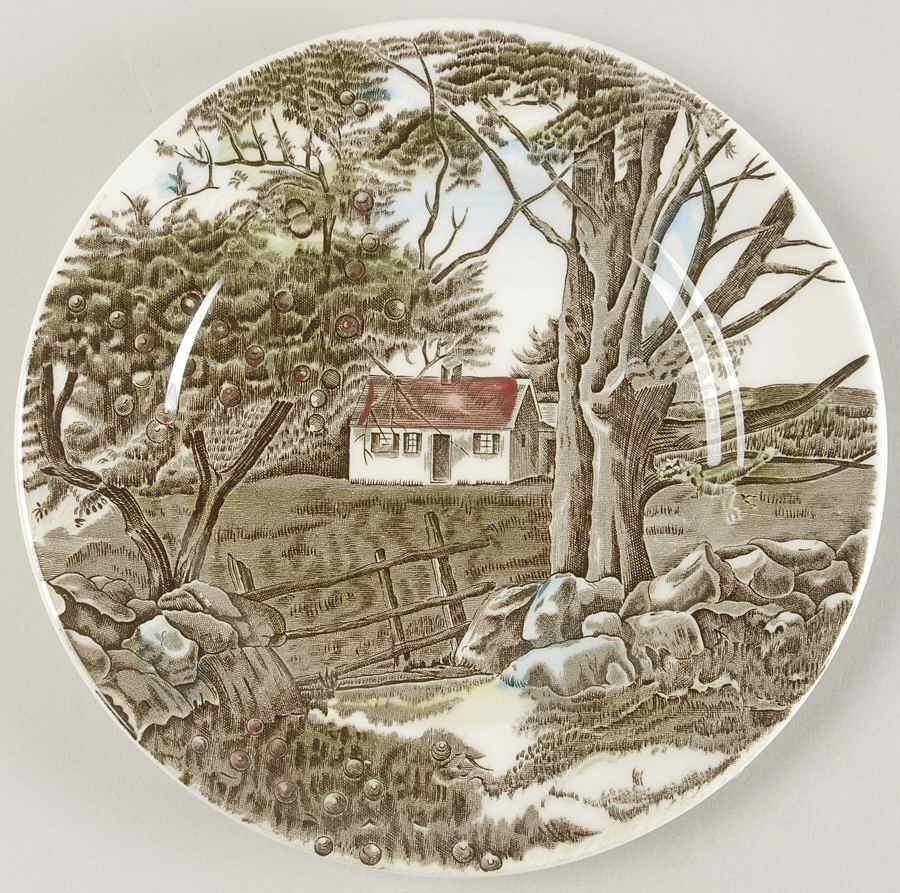 Friendly Village, The ("Made in England" Backstamp) Dessert/Pie Plate by Johnson Brothers-1