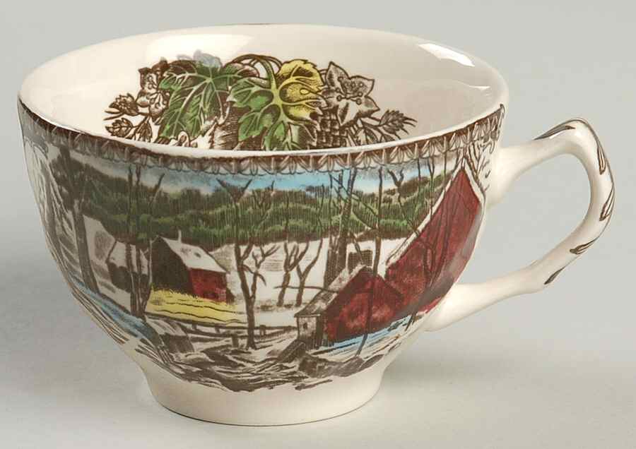 Friendly Village, The ("Made in England" Backstamp) Flat Cup by Johnson Brothers-1