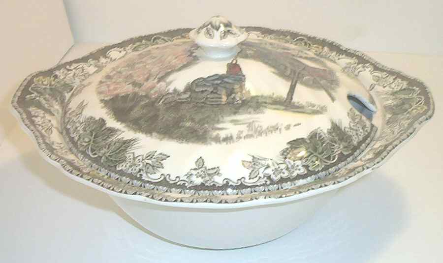 Friendly Village, The ("Made in England" Backstamp) Tureen & Lid by Johnson Brothers-1