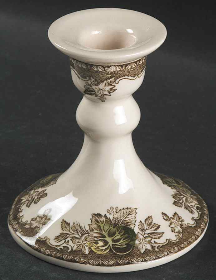 Friendly Village, The ("Made in England" Backstamp) Small Candlestick by Johnson Brothers-1
